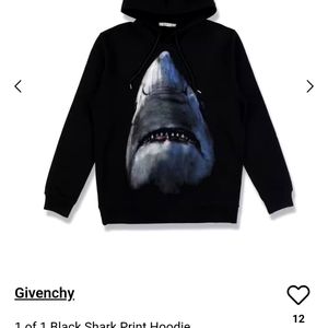 GIVENCHYMen's Graphic Shark Print Hoodie